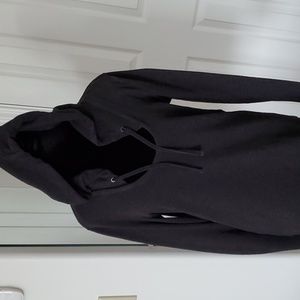 James Perse Hooded Heather Black Sweatshirt/Sweat… - image 1